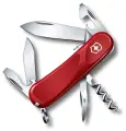Нож перочинный VICTORINOX Evolution S101, 85 мм, 13 функций, с фиксатором лезвия, красный