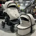 Модульная коляска 2в1 Luxmom 770, /бежевый цвет-серая рама
