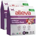ALLEVA EQUILIBRIUM ADULT CAT SENSITIVE DUCK для взрослых кошек с чувствительным пищеварением с уткой (0,4 + 0,4 кг)