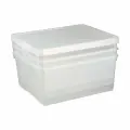 Ящик для хранения Econova, с крышкой, 400 x 335 x 170 мм, набор 3 шт