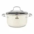 Кастрюля с крышкой 2,6л 18см из нержавеющей стали индукционная RasheL Стефани R-206в