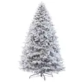 Искусственная елка Королева Леса заснеженная 215 см, литая 100%, ElkaDe, КЛЗ-215