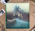 Фотоальбом Полином 50 листов 23х28 см, магнитный, magic view Замок