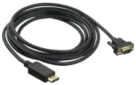 Кабель аудио-видео Buro 1.1v DisplayPort (m)/VGA (m) 3м. позолоч. конт. черный (BHP DPP_VGA-3)