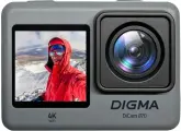 Экшн-камера с Wi-Fi Digma DiCam 870 4K (3840х2160), 60 кадров/сек, 16 Мп серый