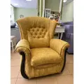 Кресло Versal Фаворит, обивка искусственная замша, цвет-куркума желтая 87 x 100 x 100 см