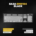 База для сборки механической игровой клавиатуры GMK104 100% (Black), Gasket-mount, крутилка, экран, Hotswap, 3MOD