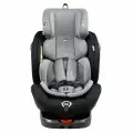 Автокресло детское Pituso Roys Pro isofix поворотное на 360 от 0-36 кг группа 0/1/2/3 Черный, Темно-серый вкладыш