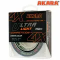 Шнур Akara Ultra Light Competition зеленый, 150 м, тест 5,5кг d 0.1мм
