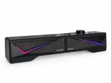 Колонки ExeGate Allegro 170 питание от usb, 6 Вт чёрные, подсветка RGB. возможность трансформации в саундбар