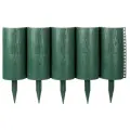 Забор декоративный пластмасса, Мастер сад, Садовый конструктор, 21х300 см, зеленый