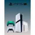 Игровая приставка Sony PlayStation 5 PRO (Digital) + дисковод + 2-й геймпад (зеленый, Chroma Teal)