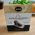Испанский Хамон иберико Nico 950 гр, подарочный набор (хамонера, нож)