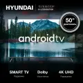 Телевизор Hyundai Android TV H-LED50BU7009, 50, LED, 4K Ultra HD, Android TV, черный