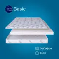 Матрас 70х195 беспружинный, средней жесткости, односпальный, в кроватку, DreamSon Basic