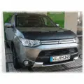 Кожаный дефлектор капота для MITSUBISHI OUTLANDER 3 2012-2015 Митсубиси Аутлендер