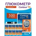 Глюкометр Контур ТС + 10 уп. полосок №50 + прокалыватель Микролет Некст