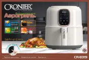 Аэрогриль Электрический CRONIER CR-8319, 1800 Вт / Аэрофритюрница для дома с чашей, 5.0 л