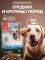 Корм для собак средних и крупных пород Blitz Fresh Trout Medium & Large Breeds, форель, Холистик 12 кг