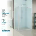 Душевой уголок GWMPKB019R 120x180 см, цвет фурнитуры белый матовый, стекло матовое закаленное 6 мм