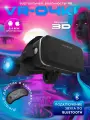 Очки виртуальной реальности для смартфона с наушниками 3D игровые очки , шлем виртуальной реальности 3Д, с геймпадом
