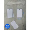 Бирка пластиковая 50х90 мм с пластиковым подвесом - 500 шт.