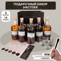 Подарочный набор Black Box Настойки / Подарок мужчине в деревянном ящике с ломом / Мужской бокс