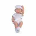 Силиконовый реалистичный младенец - мальчик - голубой безразличный