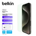 Belkin IPhone 16 Pro Max Screen Protector, Anti-Blue Light, IPhone 16 Pro Max Tempered Glass Film, IPhone 16 Pro Max Shatterproof Phone Film, Antibacterial Base Material, OVA164