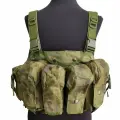 Разгрузка тактическая для страйкбола на грудь под магазины, мох