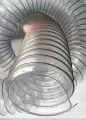 Гибкий воздуховод ПВХ армированный омеднённой спиралью PVC-CU-500/32-5 метров, шланг из поливинилхлорида для аспирации и стружкоотсоса