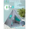 Вигвам детский вигвамия Звездное небо с пышным ковриком и флажками