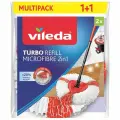 Насадка для швабры Vileda Turbo 2 in 1 Microfibre комплект 2 штуки