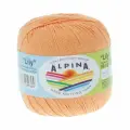 Пряжа ALPINA LILY 100% мерсеризованный хлопок 10 шт. х 50 г 175 м +- 5 м №012 св. оранжевый