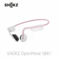 SHOKZ OpenMove S661- Открытые спортивные наушники Bluetooth - Беспроводные наушники с костной проводимостью - Бег и упражнения против пота, с наклейками