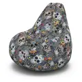 Мир Пуффов Кресло-мешок «Груша» Таско, с ручкой для переноски, размер- XXXL, cъемный чехол