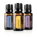 Набор эфирных масел doTERRA, лавандовое, мятное, лимонное, 3 шт.
