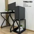 Тумба/Стойка под системный блок WALMI REX 45х30х46 (черный), тумба под принтер, основание металл