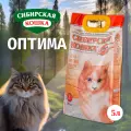 Наполнитель сибирская кошка оптима комкующийся бентонитовый (5 л)