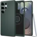 Чехол Spigen на Samsung Galaxy S25 Ultra (ACS08947) Thin Fit MagSafe / Спиген для Галакси С25 Ультра тонкий MagSafe, противоударный, с защитой камеры, зеленый
