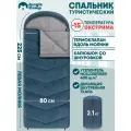 Спальный мешок Jungle Camp Lugano Comfort, левая молния, цвет: синий