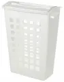 Корзина для белья узкая 38л с поворотной крышкой, 430х260х580 мм, белая