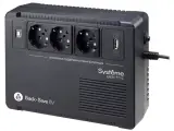 Источник бесперебойного питания Back-Save, 400VA/240W, 230V, Line-Interactive, AVR, 3xSchuko, USB charge(type A), USB