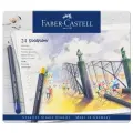 Набор цветных карандашей Faber-Castell Goldfaber, 24 цвета, круглые, заточенные, металлическая коробка, 114724