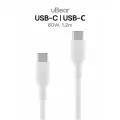 Кабель зарядный uBear Life USB-C/USB-C, 60Вт 1,2 метра