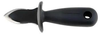 Нож для устриц 60/150 мм. с ограничителем, ручка черная APS, нержавеющая сталь