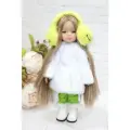 Комплект одежды и обуви для кукол Paola Reina 32 см, белый, салатовый, желтый