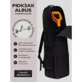 Рюкзак кладоискателя для металлоискателя и лопаты закрытый, черный