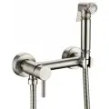 Смеситель для ванны и душа гигиенический душ никель Grocenberg GB103N-NK
