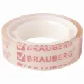 Упаковка 10 шт. Клейкие ленты 12 мм х 10 м канцелярские BRAUBERG, комплект 12 шт, прозрачные, гарантированная длина, 223122